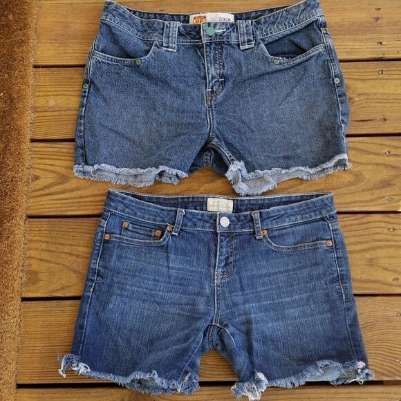 Aeropostale & Route 66 jean shorts size 7/8 - Picture 1 of 8